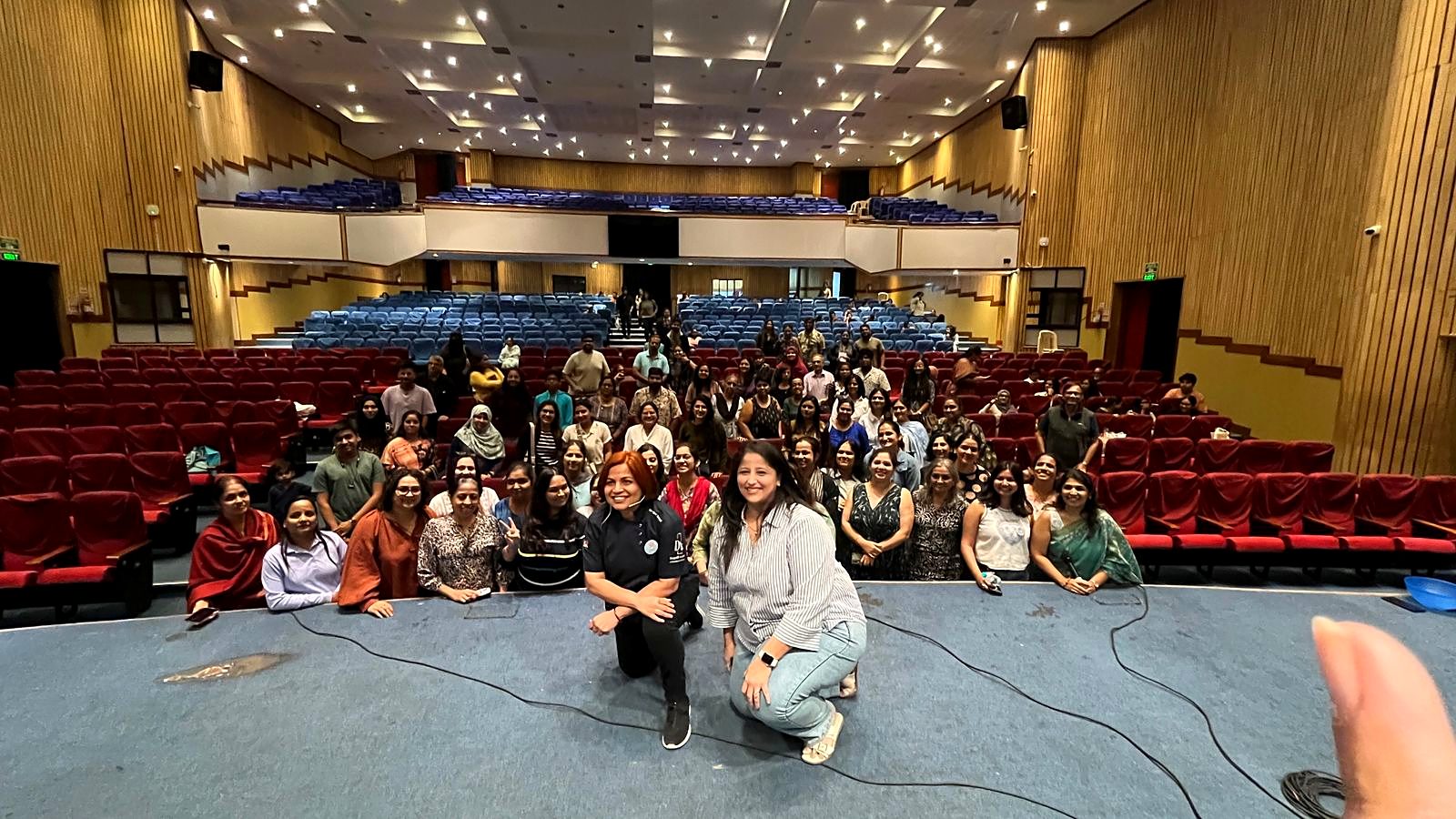 Packed auditorium for the live masterclasses